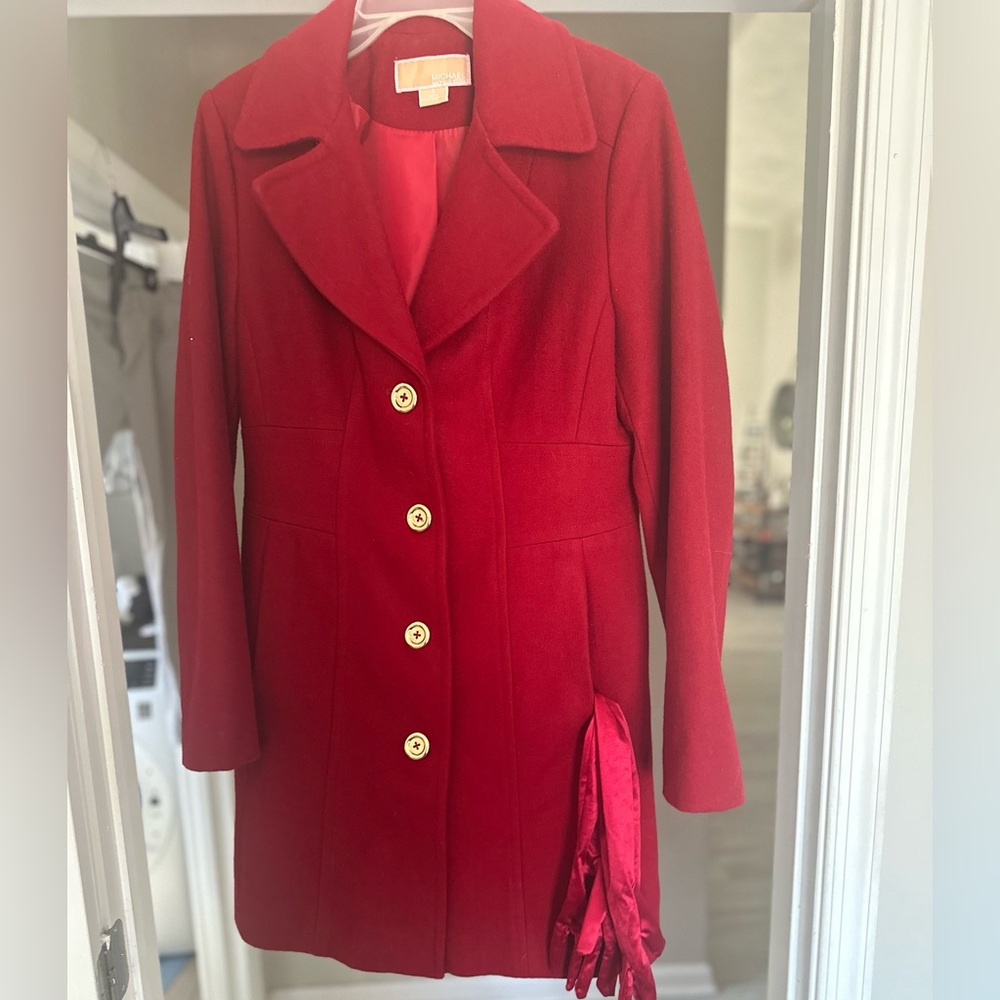 Michael Kors Wool Peacoat (gloves included)
